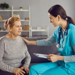 A nurse is assessing a client who has schizophrenia