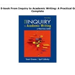 From inquiry to academic writing a practical guide 5th edition